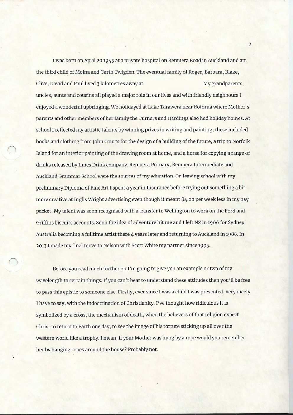Scanned page 4 of A Brush With Life